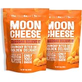 Moon Cheese Cheddar Believe It Cheese Bites, 10 Ounce (2-Pack) | Crunchy Keto Friendly Protein Rich Cheese Snack made with 100% Real Cheese, Gluten Free, High in Calcium
