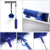 wlich Feather Duster 11 Pcs Extendable Pole Bendable Washable Cobweb Duster view 6