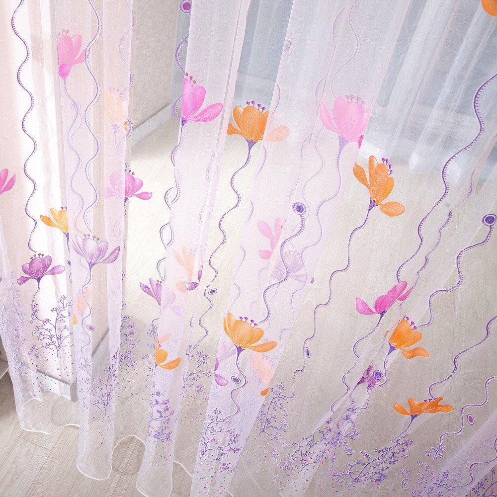 Lianmengmvp Petit Amour Rideau 0x100cm Poinconnage Monolithique Rideaux De Fenetre Rideau De Porte En Tulle Panneau De Drapage Pour Chambre Denfant Salon Salle Detude Et Decoration De La Maison Ameublement Et Decoration