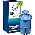 Brita Elite Water Filter Replacement for Pitchers and Dispensers, BPA-Free, Reduces 99% of Lead, Lasts Six Months or 120 Gallons, Includes 1 Pitcher Replacement Filter