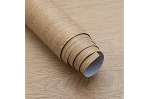 Boobest Brown Wood Contact Paper Peel and Stick Wallpaper Waterproof Self Adhesive Wood Wrapping Paper 15.74"x118" Thick Faux