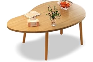 Funecy Mango Coffee Table Low Table Solid Wood Sturdy Floor Table Desk for Sitting on The Floor, Storage and Living Room Furniture (Natural, 24" Wx16 Dx16 H)