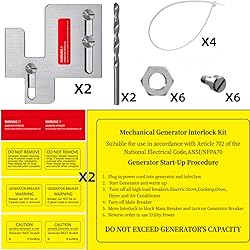 2 Set Generator Interlock Kit Compatible with Eaton