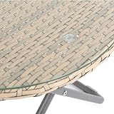 Dawsons Living Faux Rattan Bistro Set Choice of Colours Natural Clay view 5