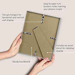 Americanflat 8x10 Picture Frame in Grey - Use as