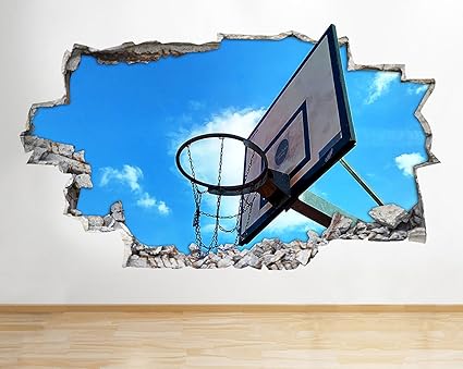 tekkdesigns d167 Baloncesto Deporte Kid Cool Smashed Adhesivo ...