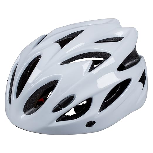 title=SODIAL(R) CASCO CASCHETTO CICLISMO BICI MTB STRADA NERO BIANCO L