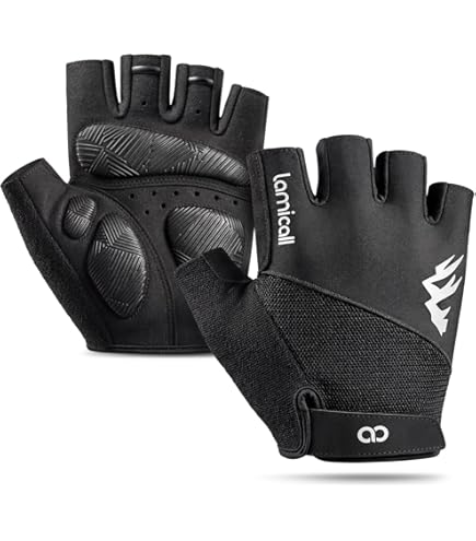 BELL Breeze HF Mesh Cycling Gloves, Black/Grey, Small/Medium : Clothing, Shoes & Jewelry