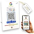 SCAN ME | Review Us On Google Tap Stand | QR Code + NFC | 4x6 Inch | Google Review Stand | Ready To Be Activated Instantly | Boost Business Reviews | Google Review Tap Card Stand | Version 2.0