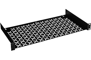 Middle Atlantic UTR1 - Rack Shelf - Black Powder Coat - 1U - 19"