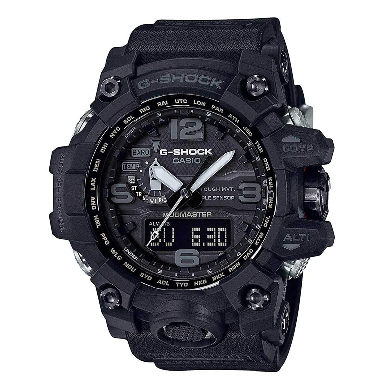 Sports Watch Mens Master of G Mudmaster Triple Sensor Black in