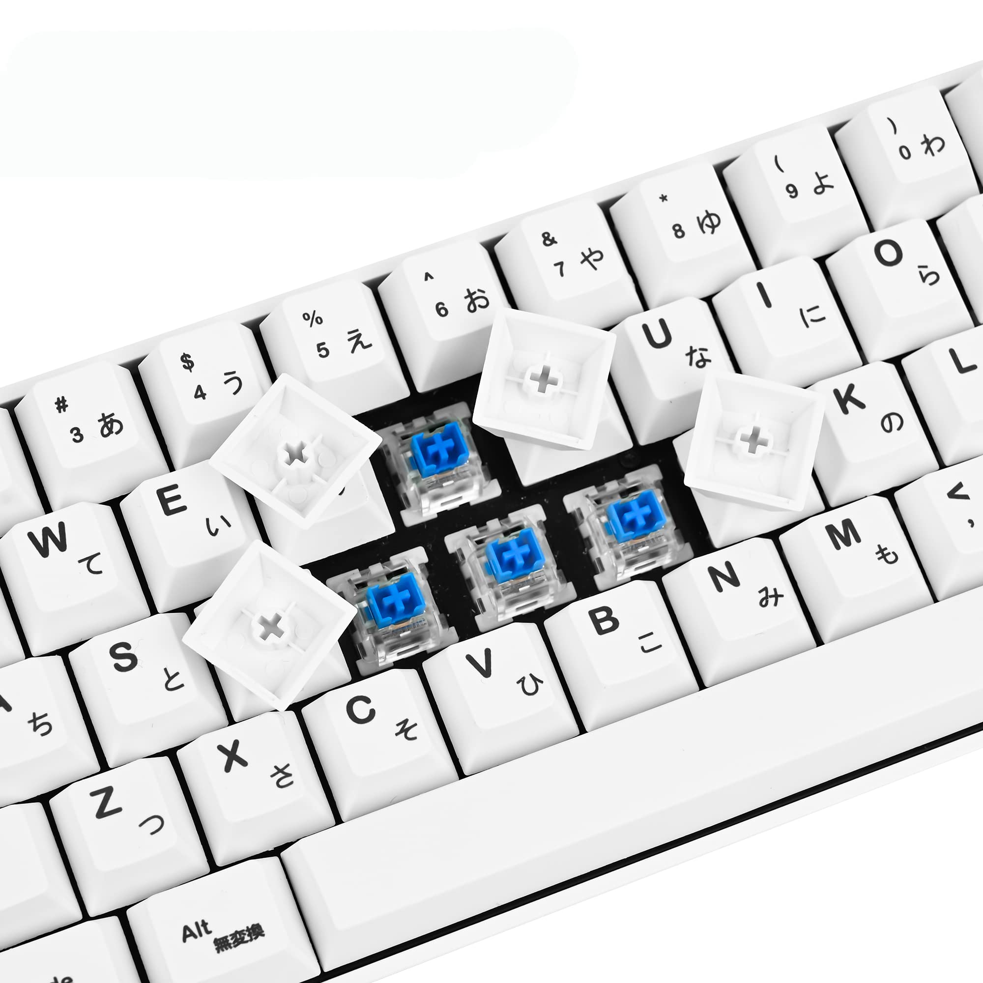 Mua 137-Keys Japanese White Keycaps PBT Cherry Profile Key Cap Set for ...