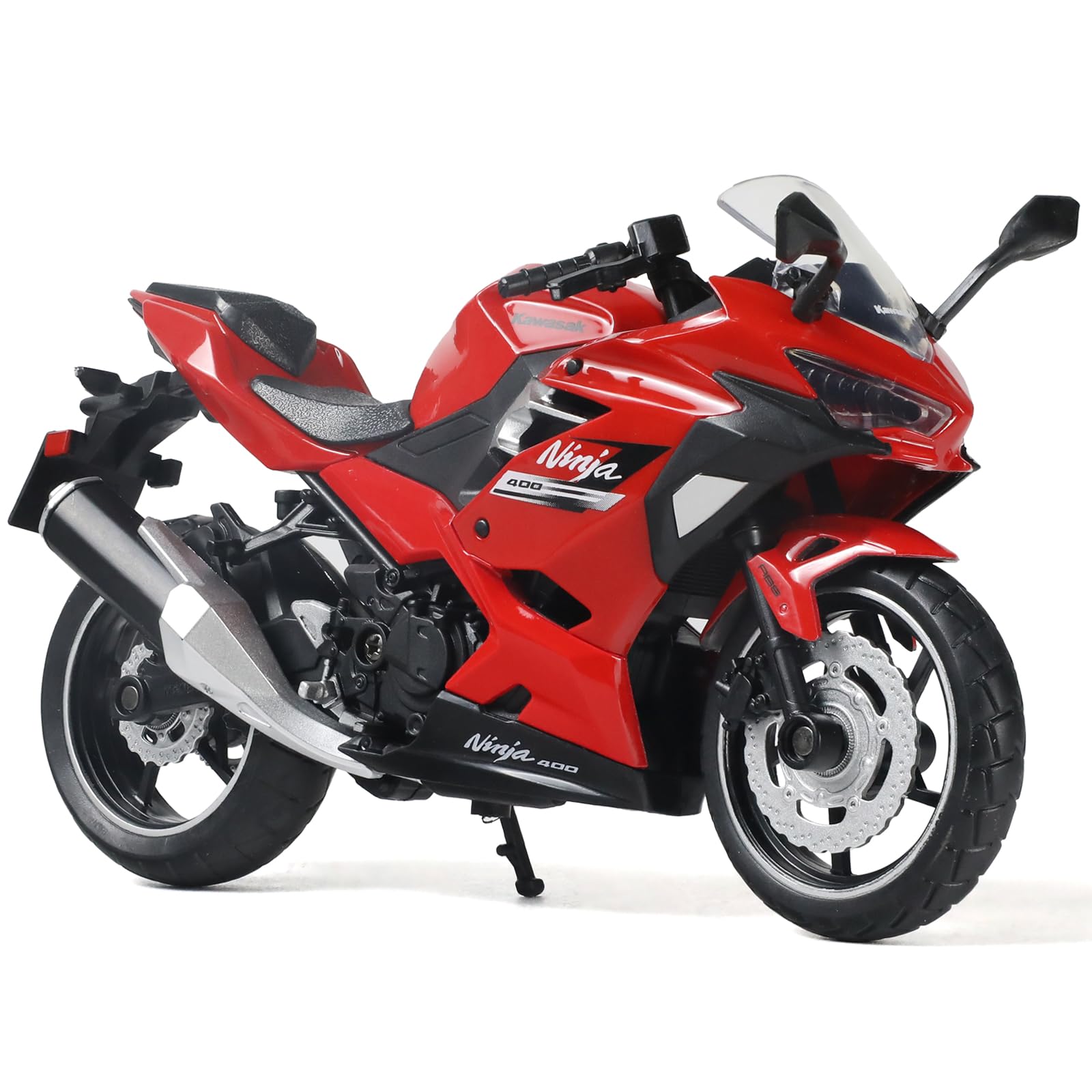 Risopen Motorbike Toy 1:12 Compatible for kawasaki ninja 400 Motorbike Model Metal Diecast Motorcycle Toy Mini Motorcycle Model Gift Collection for Kid Adult(red) — image 1