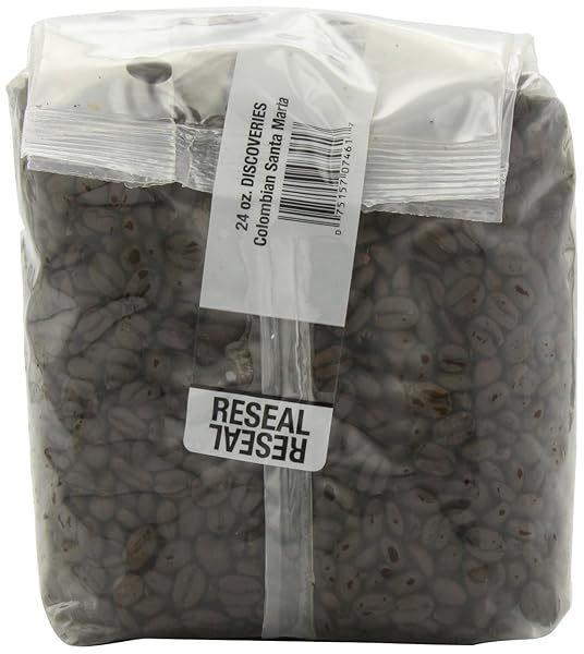 FIRST COLONY WHOLE BEAN COFFEE, COLOMBIAN SANTA MARTA, MEDIUM ROAST, USDA ORGANIC, 100% ARABICA BEANS, 24OZ BAG FOR HOME BREWERS & CAFÉS, HAND-ROASTED IN THE USA SINCE 1902