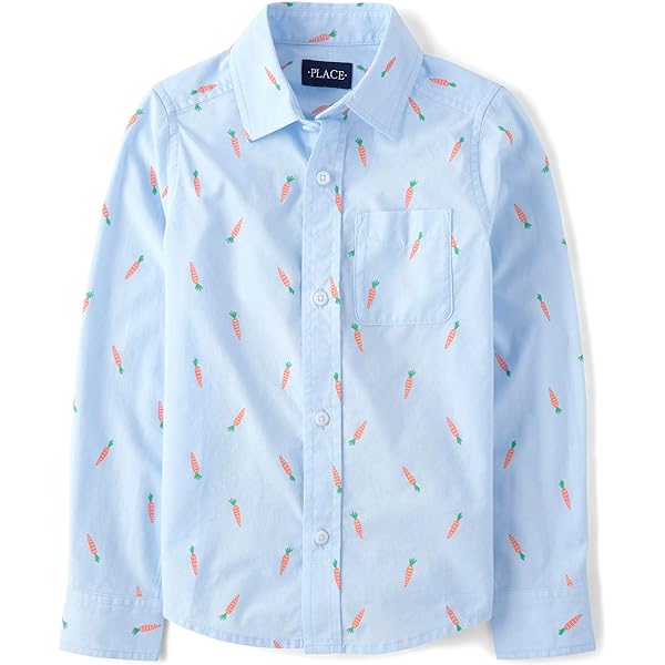 cat and jack dress shirt Amazon.com: Cat & Jack Boys' Long Sleeve Button-Down Shirt