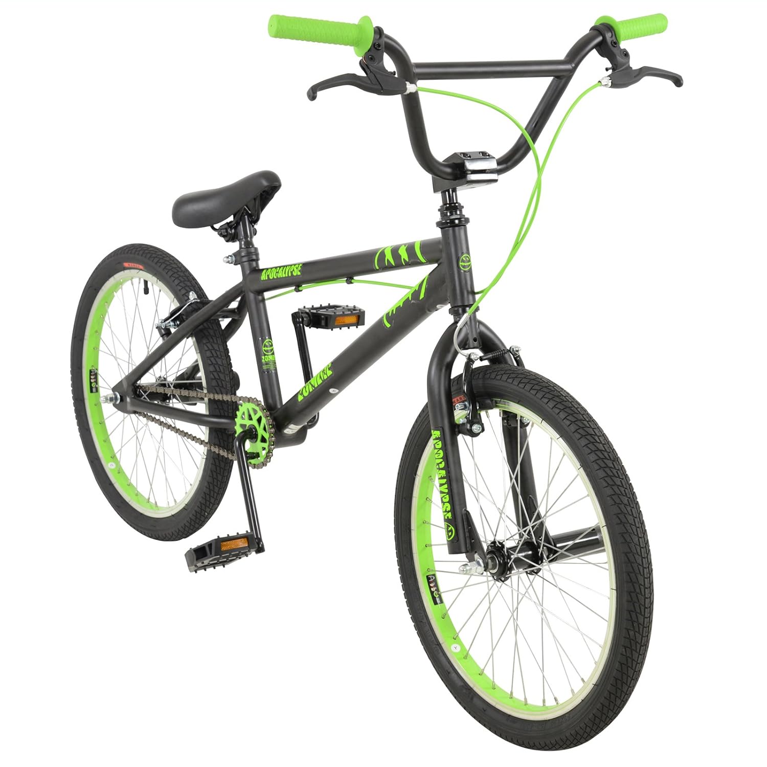 Zombie 20" Apocalypse BMX BIKE Bicycle in GREEN with 25 x 9 teeth