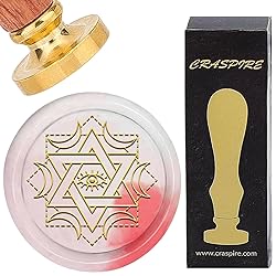 CRASPIRE Star of David Wax Seal Stamps Retro