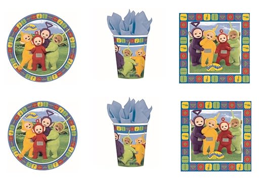Teletubbies Party Cdc Kit N 2 16 Teller 16 Becher 20