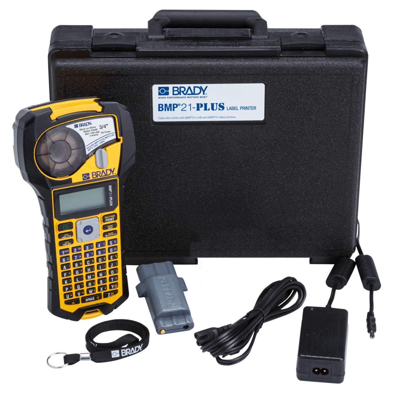 Brady BMP21PLUSPRINTER KIT EU The BMP™21PLUS Portable Label Printer