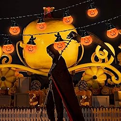 Halloween Pumpkin String Lights, 8.5Ft Pumpkin
