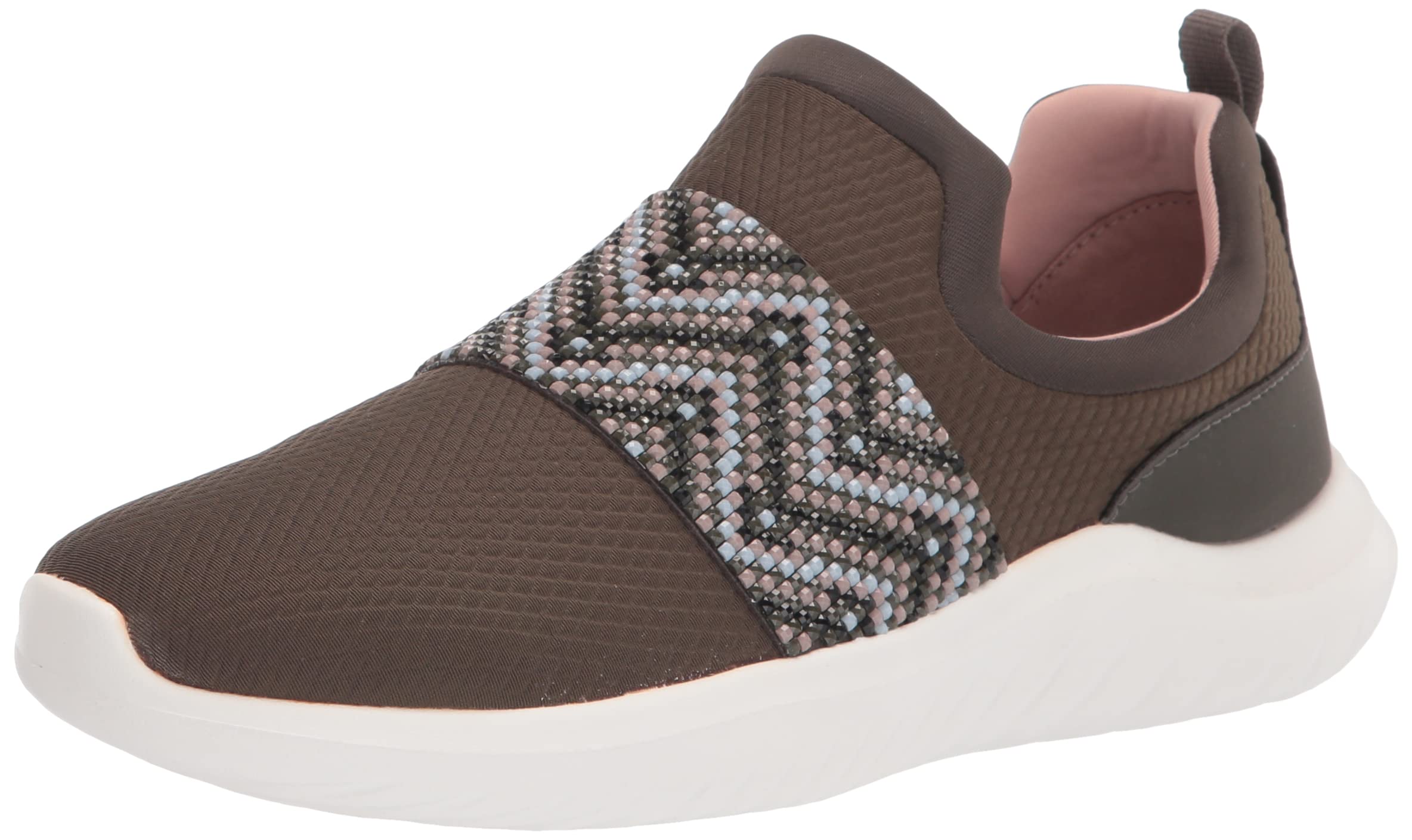 Clarks Women's Nova Way Sneaker, Dark Olive