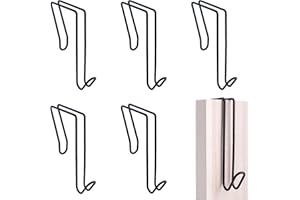 LIGHUFEIC 5 Pack Wire Cubicle Hook,Cubicle Accessories Wall Hangers for Clothing Mirrors, Pictures, Hats, and Bags in Office Cubicles Panels Cubicle Hooks(Black)