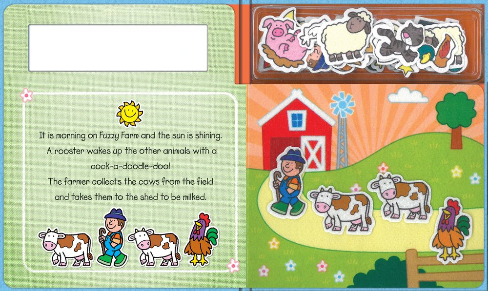 fuzzy felt farm animals