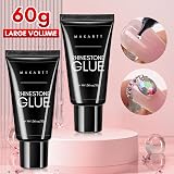 Makartt Rhinestone Glue 30g 2 Pack Nail Gem Gel 3D Sculpture UV Curing view 2