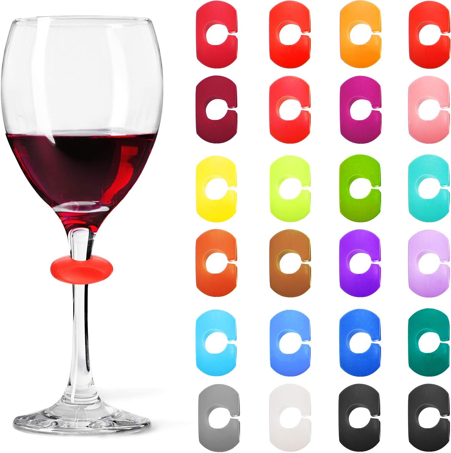 Wine Glass Charms Markers Drink Markers for Wine Glass