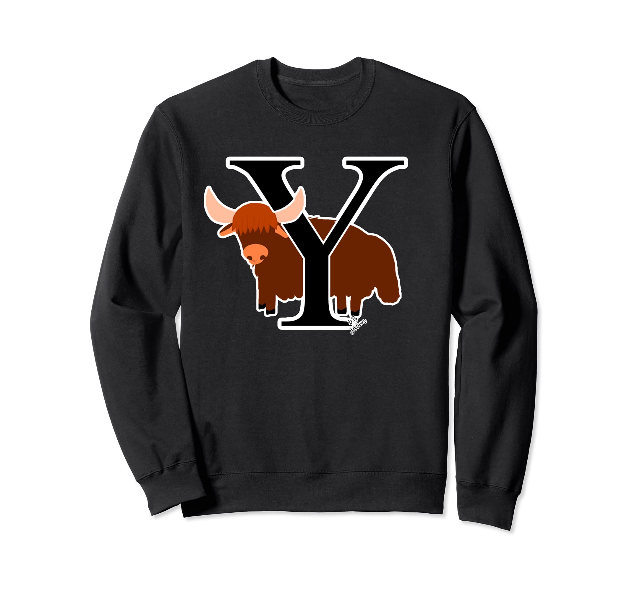 Yak Outfit Alphabet ABC back to school Sweatshirt