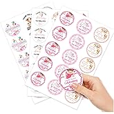 Baby Shower Girl Stickers Cute Thank You Labels for Favors and Decorations Elephant Cow Bear Theme Party Supplies 45Pcs Vinyl Car Motorcycle Bike Bumper Laptop