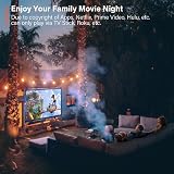 VOPLLS Mini Projector 1080P Full HD 14000L Portable Outdoor Home Theater 35-210" view 7
