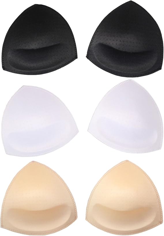 3 Paia Di Coppette Rimovibili Per Reggiseno, Imbottiture Per Sport, Bikini E Lingerie - Con Spalline E Reggiseno Push-up Imbottiture Push Up