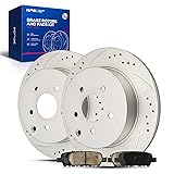 KAX Rear Brake Kit, Drilled and Slotted Brake