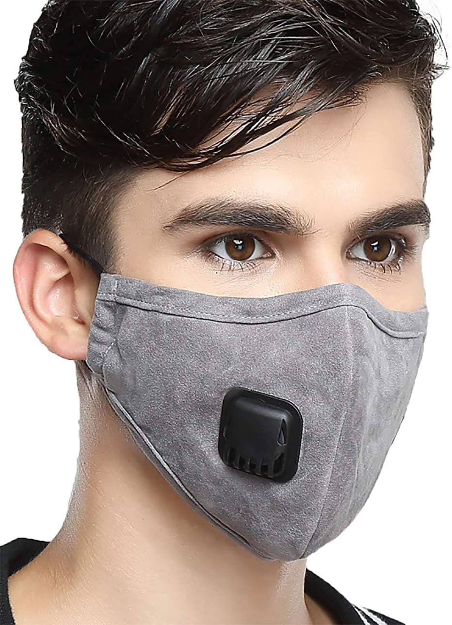 N95 Mask Dust Mask PM2.5 Pollen Allergy flu Insert Washed Reusable Masks Cotton Mouth Mask for Men Women Mask Balck