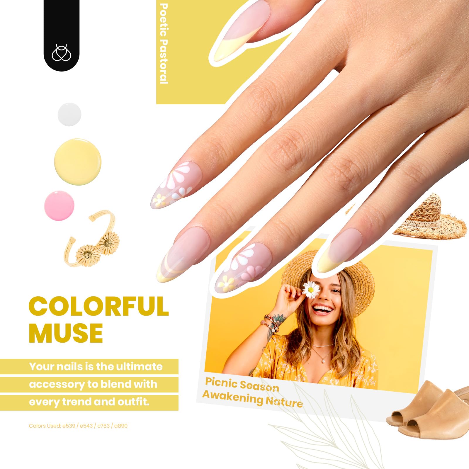 beetles Gel Polish 44pcs Gel Nail Polish Set 36 Colors Nail Polish Set with Base Coat Glossy Matte Glitter Top Coat Nude White Pink Red Blue Gel Gifts for Mom Colorful Muse Collection - Image 3