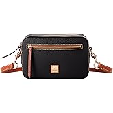 Dooney & Bourke Women's Camera Zip Crossbody in Pebble Grain Leather, Small Handbag with Adjustable Shoulder Strap