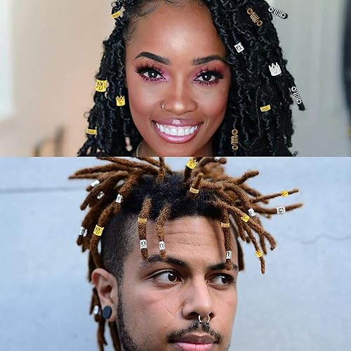 Nafaboig 200PCS Hair Jewelry for Braids Accessories, Hair Beads