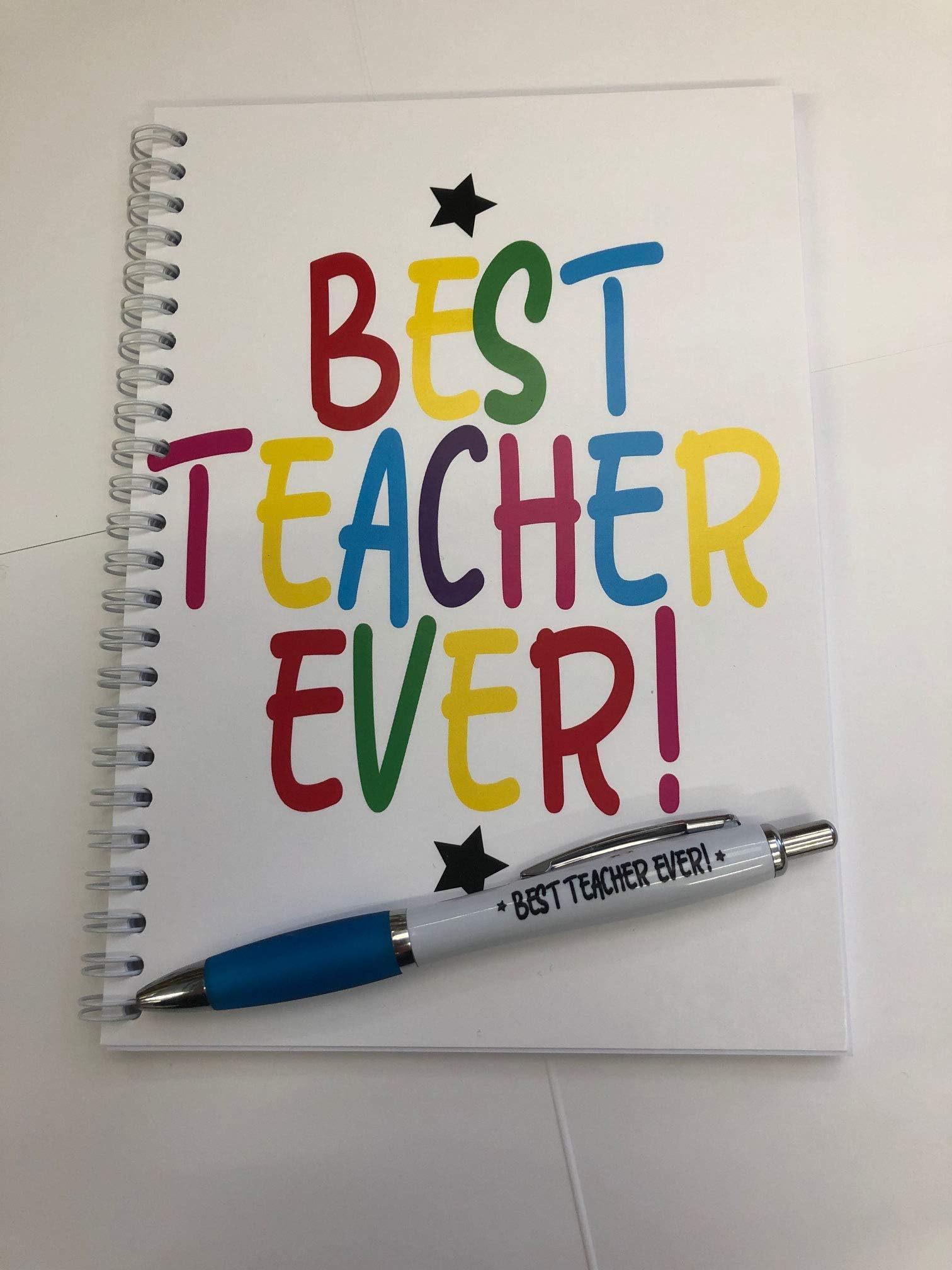 Cheeky Chops Cards Best teacher ever notepad and pen teacher gift