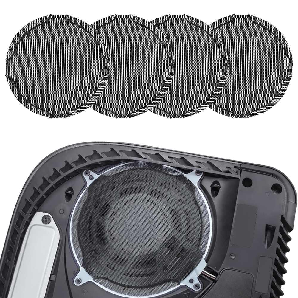 Chanvoo Fan Dust Filter, 4 Pack Metal Fan Dustproof Filter Mesh Digital & Disc Edition Console (Black)