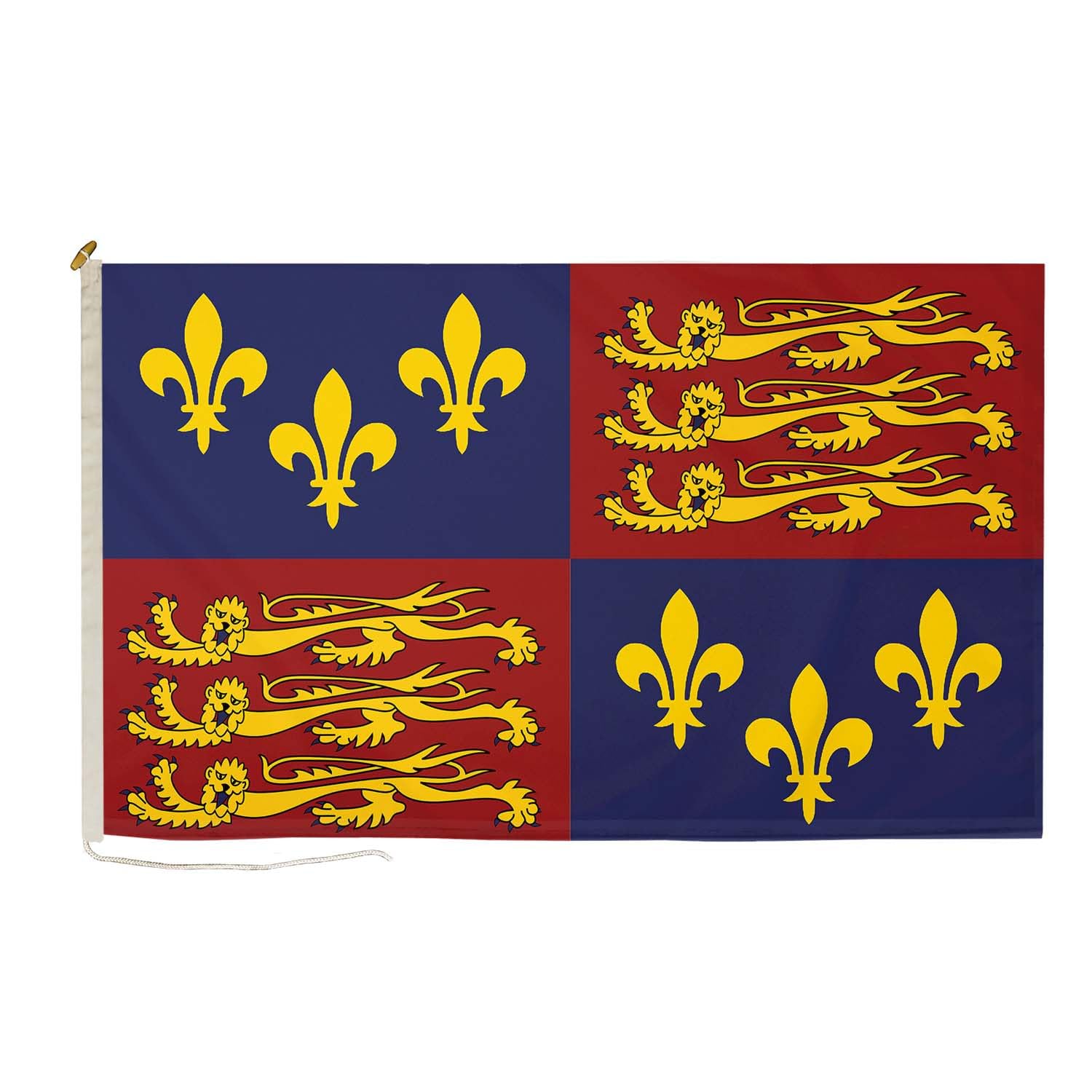 DuraFlag Royal Banner 16th Century 3ft x 2ft Flag Premium Quality With Rope & Toggle Reinforced Stitching 90cm x 60cm Historic British Royal Military Banner Flag