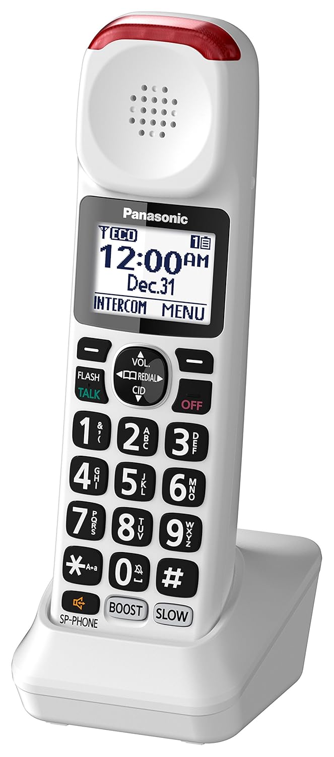 Amazon.com : Panasonic KX-TGMA44W Amplified Additional Cordless Handset for  KX-TGM420W, White : Electronics