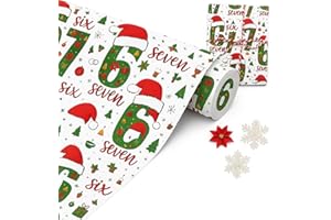 67 Meme Christmas Gift Wrap, 67 Wrapping Paper Christmas,67 Christma Wrapping Paper, Wrap Your Presents in Holiday Fun(White,