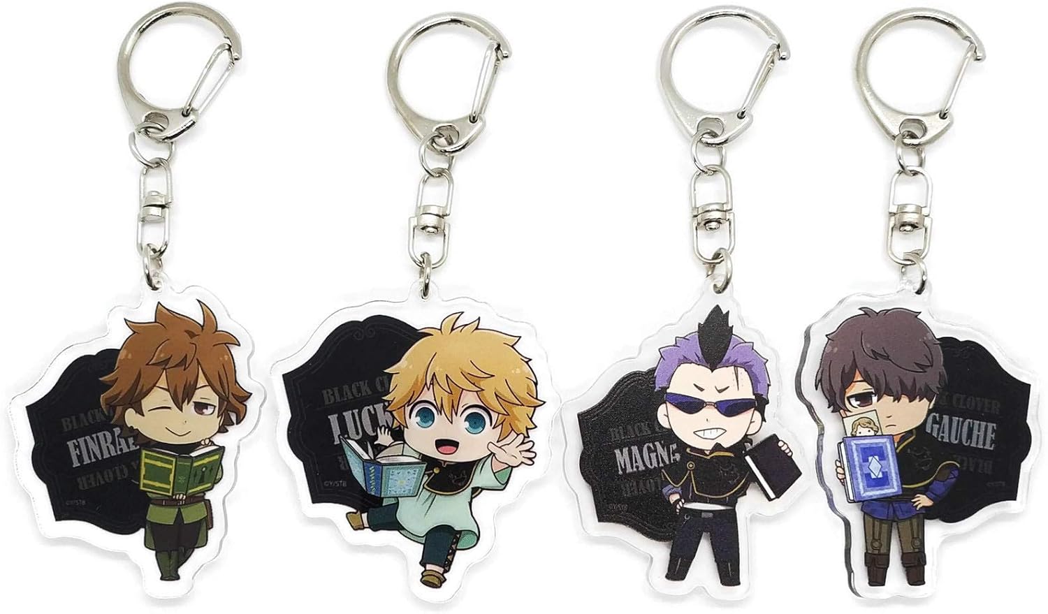 Amazon Com Ebty Dreams Inc Set Of 4 Black Clover Anime Acrylic Amazon Com Ebty Dreams Inc Set Of 4 Black Clover Anime Acrylic