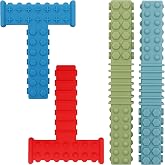 Sensory Chew Toys for Autistic Children, Xtra Tough Chewy Tubes(4 Pack) | T & I - Shape Silicone Chew Sticks for Boys and Gir