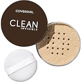 COVERGIRL Clean Invisible Loose Powder - Loose Powder, Setting Powder, Vegan Formula - Translucent Fair, 20g (0.7 oz) (Pack of 2)