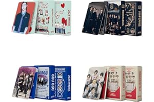 Yanmzmin 4Pcak/220Pcs Photocards Lomo Cards Set Album Photo Cards Fans Merchandise
