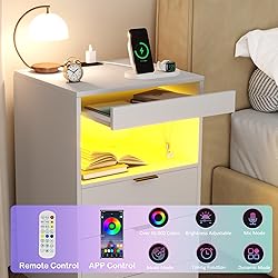 Gadroad LED Nightstand with Charging