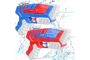 Minutry Water Gun for Kids & Adults - 2 Packs Soaker Squirt Watergun with High Capacity Long Shooting Range, Super Water Gun Blaster Pool Toys