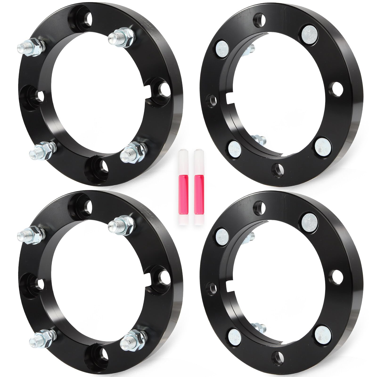 Photo 1 of ECCPP 4x156 to 4x156 Wheel Spacers 1 inch 4 lug Fit for Polaris RZR S 1000 2015-2021 for Polaris RZR XP 2015-2021 with Studs 12x1.5 Centric Bore 131mm-4PCS
